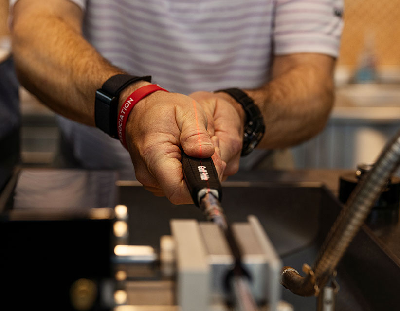installing a grip prototype to a golf club