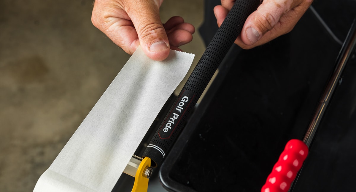 grip build up with tape diagram