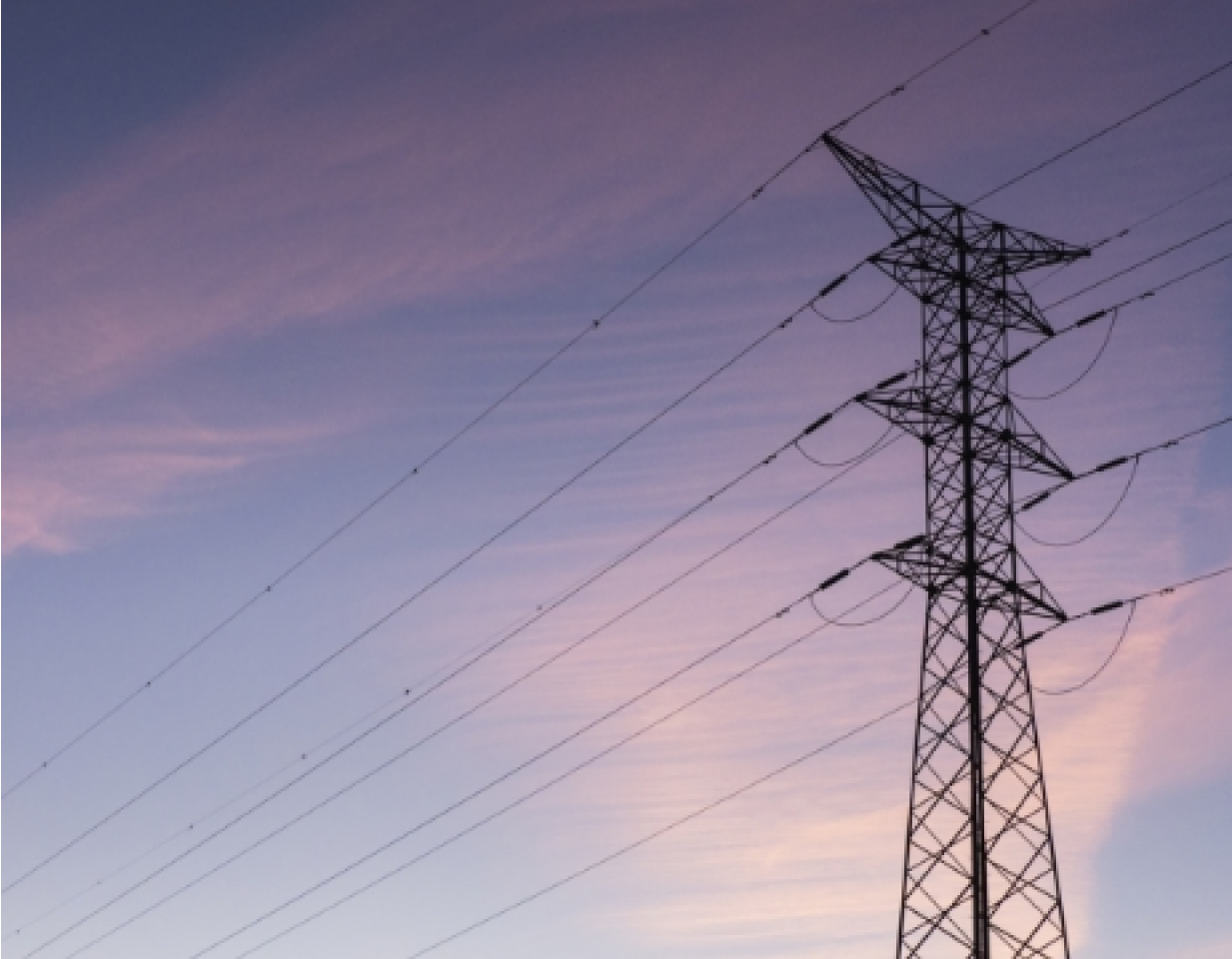 powerlines in the sky